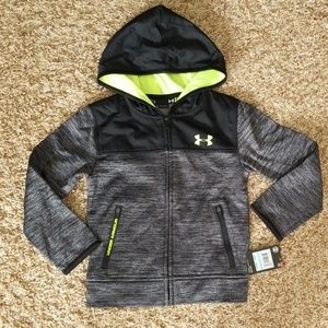 NWT Under Armour Hooded Jacket Grey/Black
